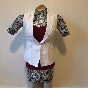 WHBM Lined Linen Vest